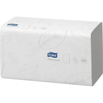 Tork 290190 Advanced 2-lagig handduksrulle, vit, 150 m, 6 rullar