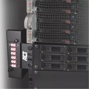 ACT Zero U multifunktionsfäste FA2133 – 19 inch rackmontage, stål, svart
