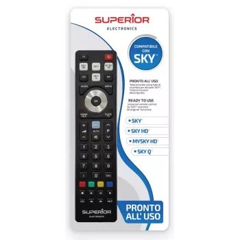 SUPERIOR ELECTRONICS ersättningsfjärrkontroll SUPTRB027 för Sky - svart