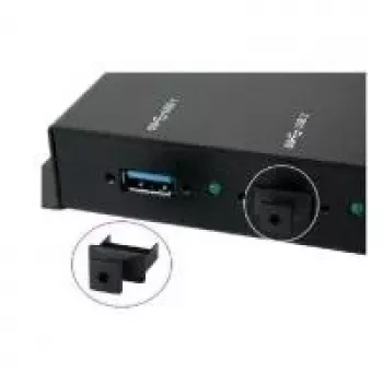 EXSYS EX-1111 USB typ-A dammkåpor (10-pack, svart)