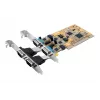 EXSYS EX-42034IS 4-portars RS-232/422/485 PCI-seriellt kort med överspänningsskydd och optisk isolering