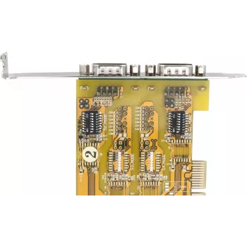 EXSYS EX-45032IS PCIe-kort med dubbla seriella RS-232-portar, low profile