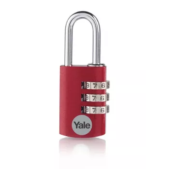 Yale YE3CB/38/131/1/CO 38 mm rött kombinationshänglås