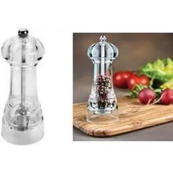 METALTEX Spice Line kryddkvarn 140 mm transparent akryl med förkromad metall 252814010