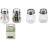 Metaltex salt- och pepparkar set, glas/rostfritt stål, 2 st, 30 mm x 45 mm 252905080