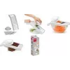 Metaltex Mandolino universalrivjärn med 4 rostfria insatser, silver/vit 194575080