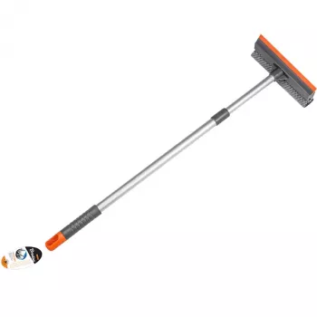 Bradas ES2110 teleskopisk automatisk fönsterputsare med svamp och gummiskrapa, 600-950 mm, 200 mm svampbredd