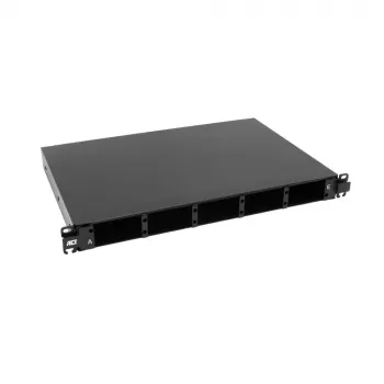 ACT 19 inch multifunktionell fiberoptisk patchpanel, skenutdrag, 5 platser (FA2059)
