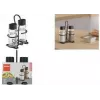 Metaltex Spice Line salt- och pepparkar set, 3 delar, glas med svarta plastlock, transparent 252871000