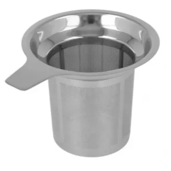 Metaltex stor tesil, rostfritt stål, laserskuret mikroperforerat filter, passar koppar och muggar 253835010
