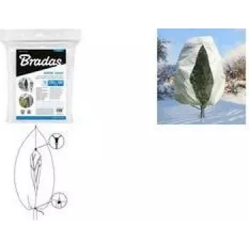 Bradas vinterduk växtskydd, 760 mm diameter, vit, 1,2 x 1,8 m, 50 g/m², 1 st AWWC503120180