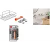 Metaltex Reflex Luxy Vacuum-Fix vägghylla silver 1 plan 403329000