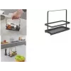 Metaltex Tokyo LAVA kryddställ med bärhandtag, mattsvart belagd metall 352912000