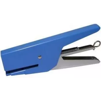 PAVO häftapparat, 12 ark kapacitet, blå metall, ergonomiskt grepp 8004478