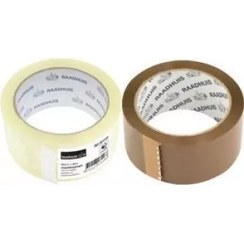 RAADHUIS ljuddämpad brun polypropen-packtejp, 48 mm x 66 m, 6 rullar (RD-351146)