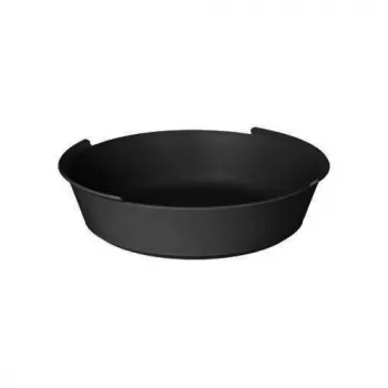PAPSTAR Circulware flergångsskål, rund, 800 ml, svart, polypropen med 30 % mineraliska fyllnadsmedel, 1 st (97018)