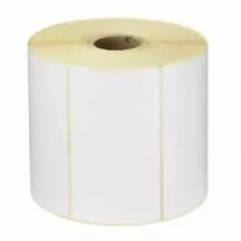 Zebra Z-Select 2000T termotransferettikett rulle – matt vitt bestruket papper, permanent akrylklister, 25,4 x 88,9 mm, 6 rullar x 5180 etiketter