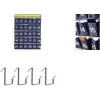 Kangaro smartphone väggorganizer med 30 numrerade fack, grått tyg, väggmonterbar (K-01501)