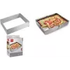 Metaltex rektangulär justerbar rostfri tårtram, silver, 1 st 257717000
