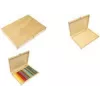 KANGARO K-830060 pennställ i trä, 280 x 200 x 30 mm, natur