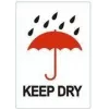 RILLPRINT KEEP DRY permanent varningsetiketter, vit/röd/svart, 74 x 105 mm, 500 etiketter per rulle 76960