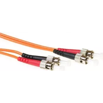 ACT 0,5 m LSZH multimode 62,5/125 OM1 fiberpatchkabel duplex ST/ST (RL1000)