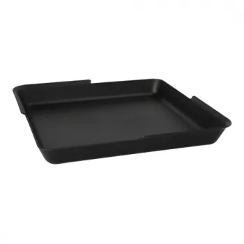 PAPSTAR Circulware återanvändbar rektangulär serveringsskål, odelad, svart, 1000 ml, polypropen med 30 % mineraliska fyllmedel, 1 st 97021