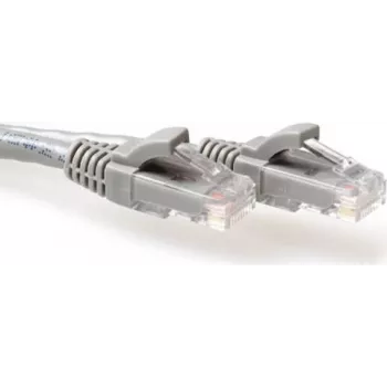ACT IB3052 CAT6A U/UTP snagless patchkabel, 0,25 m, grå
