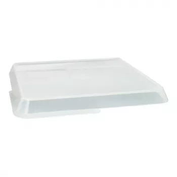 PAPSTAR Circulware fyrkantigt behållarlock, genomskinlig, polypropen med 30 % mineraliska fyllmedel, 1 st (97024)