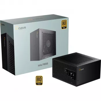 OCYPUS Iota P850 svart 850W 80 PLUS Gold fullmodulärt ATX 3.0 PCIe 5.0 nätaggregat