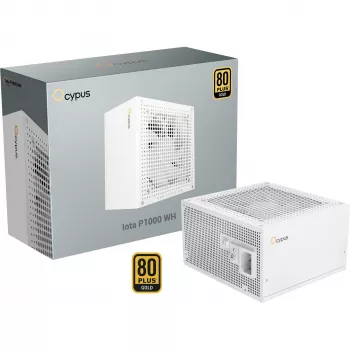 OCYPUS Iota P1000 1000W 80 PLUS Gold fullmodulärt ATX 3.0 nätaggregat - vit