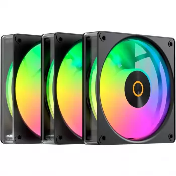 OCYPUS Gamma F12 Elite ARGB 120 mm PWM-fläkt (3-pack, svart)