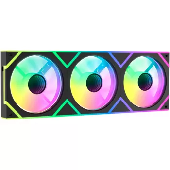 OCYPUS Gamma F36 ARGB Reverse Blade 120 mm PWM fläkt 3-pack svart