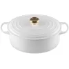 Le Creuset gjutjärnsgryta oval 31cm / 6,3L vit