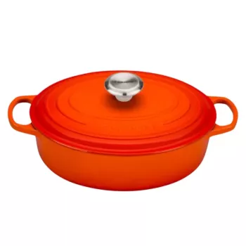 Le Creuset gjutjärnsgryta oval 27cm 3,4L vulkanorange