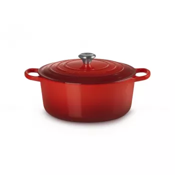 Le Creuset rund gjutjärnsgryta 34cm 12L röd