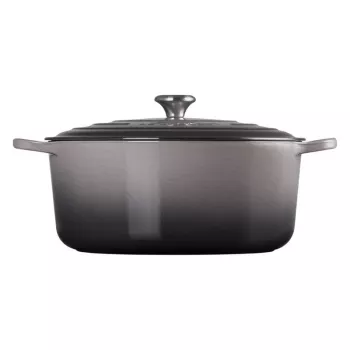 LE CREUSET gjutjärn rund gryta 34cm 12L grå