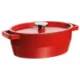 Pyrex gjutjärnsgryta oval 5,8L röd 33x25cm