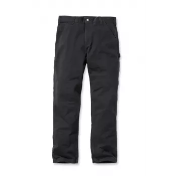 Carhartt Washed Twill Dungaree arbetsbyxa svart relaxed fit