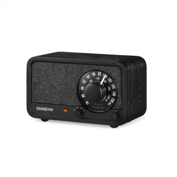 Sangean WR-8 FM-radio med massivt träskåp, Midnight Oak