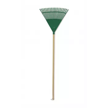 HORTUS lövräfsa med skaft grön 45 cm (20 tänder)