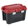 KETER DIY Totem 60L förvaringslåda med lock, 59 x 39,5 x 36 cm, svart/röd