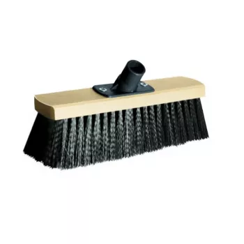 YORK stor golvborste, 30 cm för Kärcher SC-serien ångrengörare, lamellteknik, flexibelt led, svart