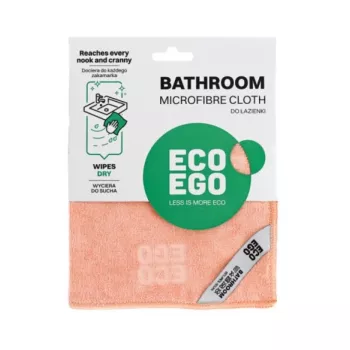 ECO EGO Microfiber Cleaning Cloth for Bathroom, 30x30 cm, Blue