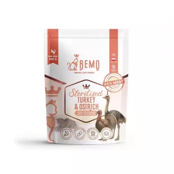 BEMO Cat Sterilised Turkey & Ostrich - Dry Cat Food - 500g