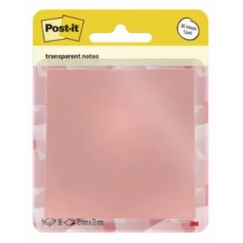 3M Post-it Transparent Notes blå, 36 blad, 76 x 76 mm 7100394468