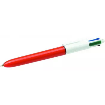BIC 4 Colours Original tryckkulspetspenna med returmekanism, 0,30 mm, blå/röd/grön/svart (982867)
