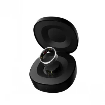 RingConn Smart Ring Gen2 matt svart storlek 6 - sömn- och fitnesstracker, pulsmätare, 7 dagars batteri, titan, 5 ATM vattentät