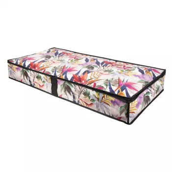 ORDINETT klädförvaringsbox 107x50x15 cm Floral Beauty