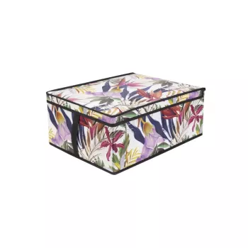 ORDINETT Fällbar box storlek M 48x36x19 cm Floral Beauty